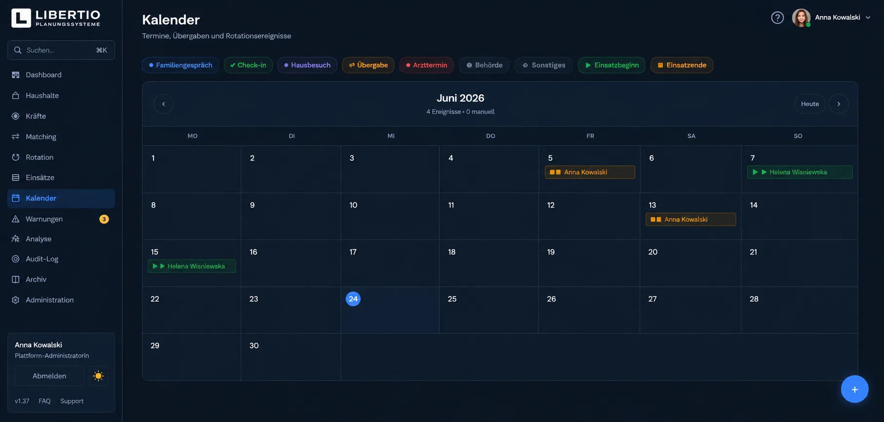 Libertio Kalender